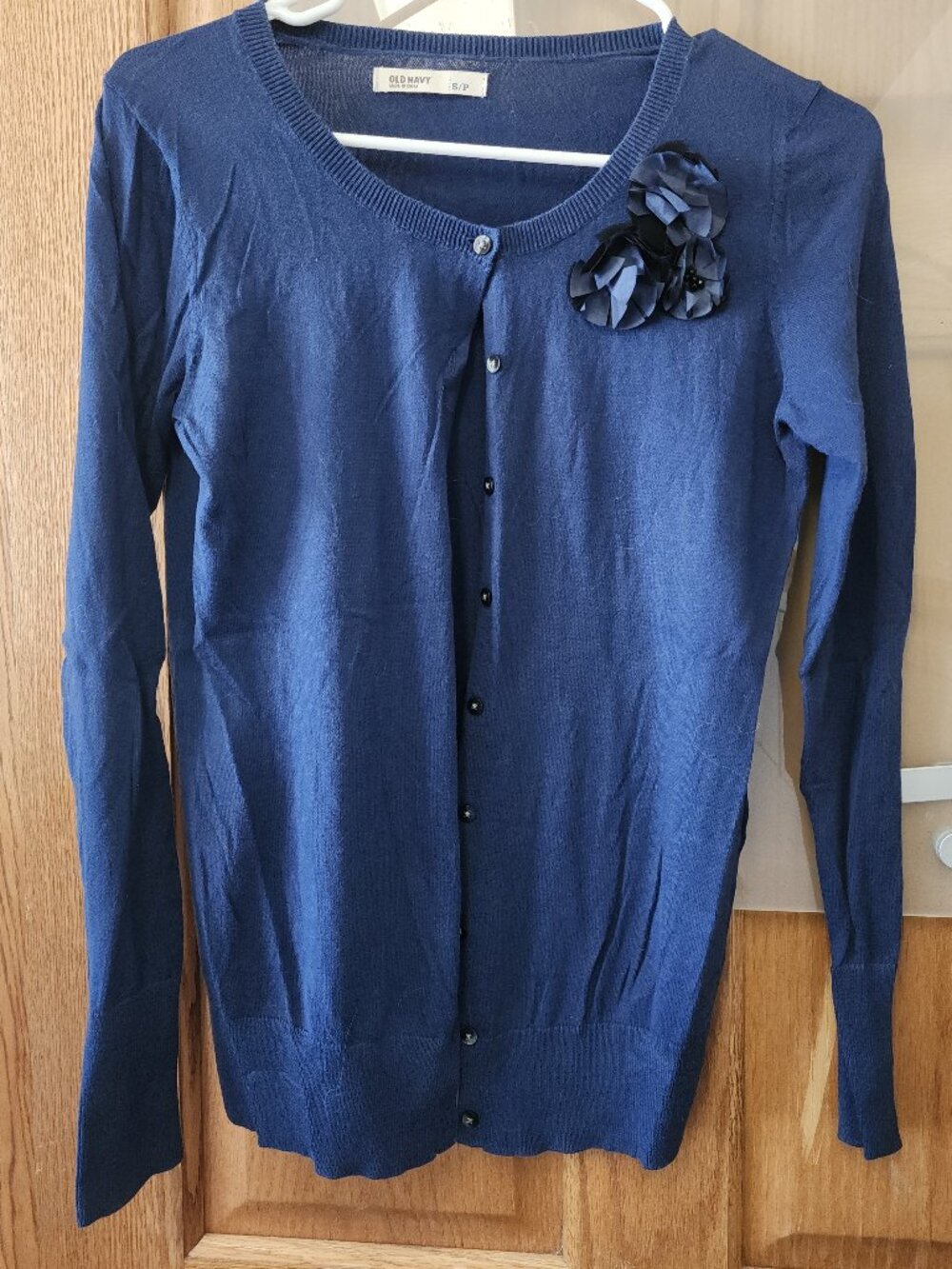 Navy size small full button cardigan Old Navy